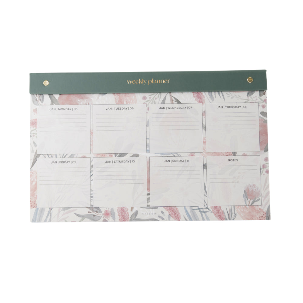 2026 Large Weekly Desk Planner - Blossoms